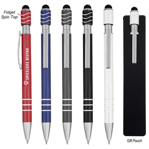 Spin Top Pen With Stylus