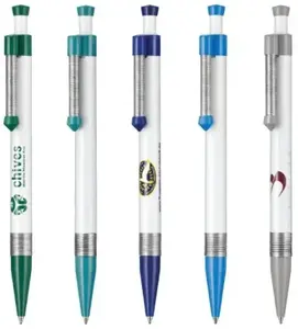 Custom Double-Spring Promotional Pen with Metal Grip