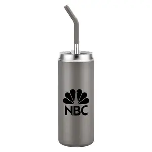 Stainless Steel Tumbler with Straw (20 oz)