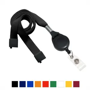 Custom Breakaway Badge Reel Lanyard - 5/8" Polyester