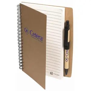 Stone Paper Spiral Notebook with Pen Combo