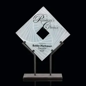 Custom Stratosphere Crystal Award on Black Base