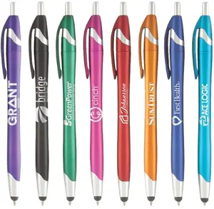 Stratus Metallic with Stylus Click Pen (Black or Blue Ink)