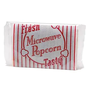 Striped Stock Microwave Popcorn Bag