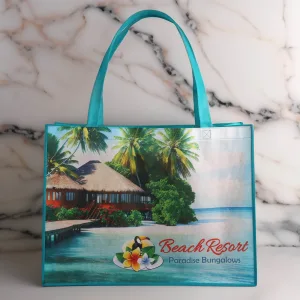 Sublimated Large Non-Woven Shopping Tote (2-Sided)