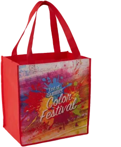 Custom Sublimated Non-Woven Grocery Tote Bag