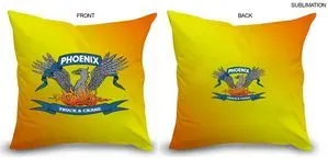 Sublimated or Blank Polyester Large Throw Cushion, 16x16