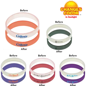 Color Changing Sun Fun Bracelet for Outdoor Events and Promotional Giveaways