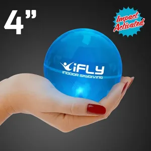 Super Sized Blue Air Bounce Balls with LEDs