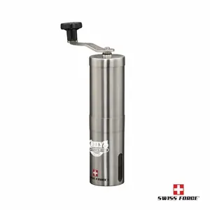 Swiss Force® Hand Coffee Grinder 8 cups - Non-Electric Adjustable Grind - Portable & quiet