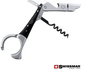 Swissmar® 2-Step Professional Corkscrew with Foil Cutter & Opener