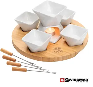 Swissmar 12pc Fondue Set - Elegant, Multi-Functional Dining Experience