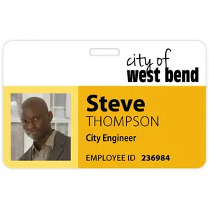 Tacoma Photo Name Badge: 3-3/8" X 2-1/8