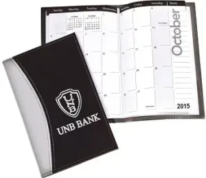 Customized Techno-Style Monthly Planner - Personalized Branded Logo