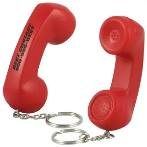 Custom Telephone Key Chain Stress Reliever