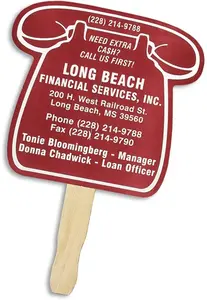 Custom Logo Telephone Shaped Hand Fan with Free Visual Proofs - PPI USA