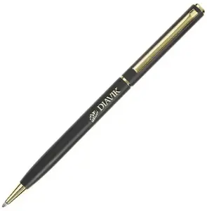 Gold Trim Metal Engraved Ballpoint Pen for Promotions