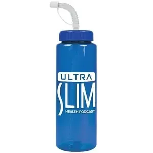Customized Hydration Hero - 32 oz. Trans. Color Bottle
