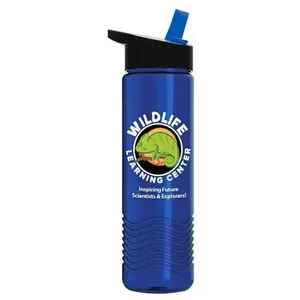 Wave Tritan™ Bottle - 24 oz. with Flip Straw Lid and Digital Imprint