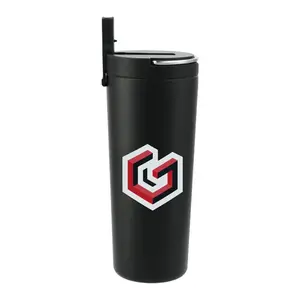 Custom Insulated Copper Tumbler with Straw Lid - 24oz