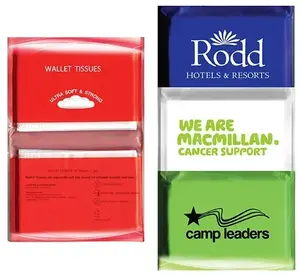 Custom Branded Tissue Packs - Compact 3-ply with Wallet Size for Promotions and Giveaways