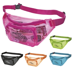 Translucent PVC Fanny Pack (Dual Zippers & Adjustable Strap)