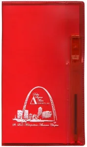 Personalized Translucent Vinyl Cover Monthly Planner with Flat Matching Pen