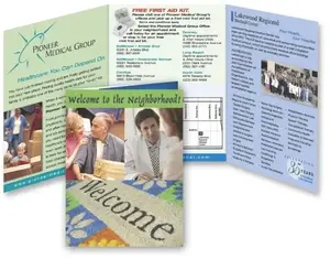 Trifold 6 x 13-1/4 Direct Mail Postcard