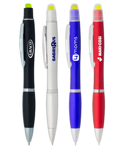 Twist Pen Highlighter Combo with Gel Ink - Customizable