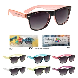 Two-Color TRANSLUCENT MALIBU SUNGLASSES