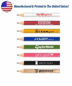 Untipped Round Wooden Golf Pencil