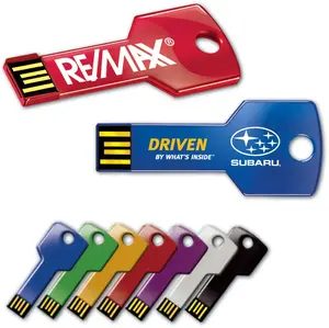 Custom-Branded Metal USB Key Drive for Corporate Gifting