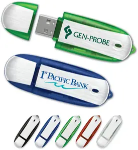 Custom Logo Flash Drives with Metallic Finish and Eye-Catching Colors