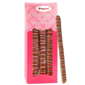 Valentine's Chocolate Pretzel Rods Gift Box