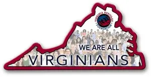 Custom Printed Virginia State Magnet