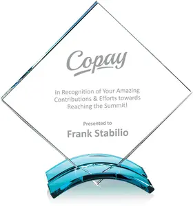 Customizable Wheaton Starfire & Teal Arched Logo Award