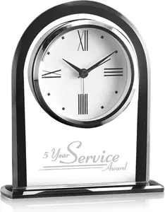 Custom Black Whitby Promotional Clock