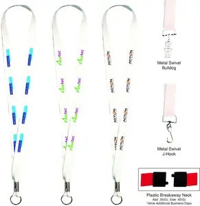 White Lanyard with Full Color Imprint