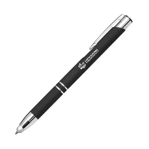 Custom Branded William Pen with Stylus - Premium Metal Design