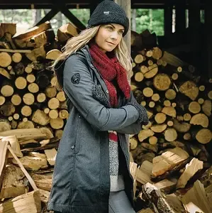 Custom Elkpoint Roots73 Women's Long Softshell Jacket with Detachable Hood