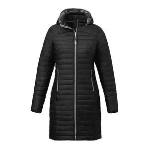 Custom Silverton Insulated Puff Jacket for Women - Long and Lightweight