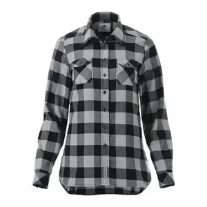 Custom Long Sleeve Women's Flannel Shirt - Roots73 Sprucelake