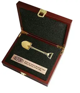 Imprinted Wood Box for Gold Shovel