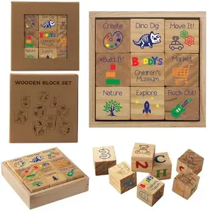 Imprinted Wooden Block Set