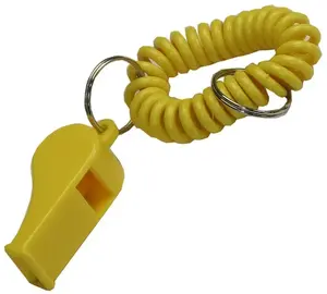 Personalized Wrist Coil Whistle Keyring