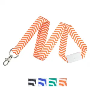 Custom Zig Zag Logo Lanyards