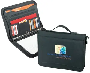 Custom Padded Zipper Binder Portfolio