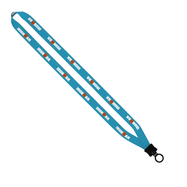 Dye Sublimated Lanyard w/Plastic Clamshell & O-Ring - 1/2"