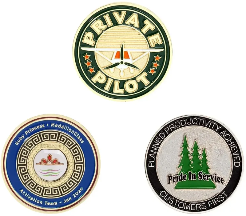 Custom Zinc Challenge Coins (1.5", 4 Colors, 2 Sided) — view 6