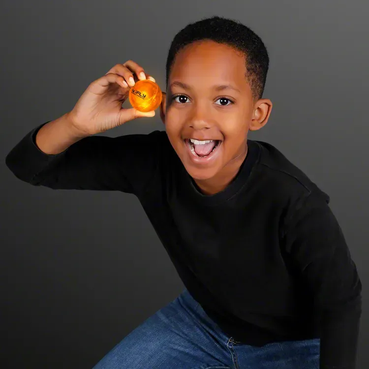 1.8" Blinky Rubber Bounce Ball, Impact Activated LED — view 2